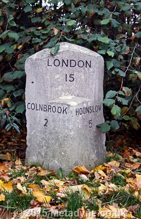 Colnbrook Milepost